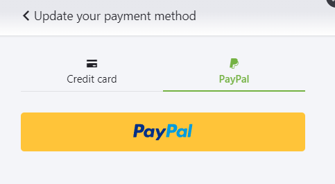 PayPal button